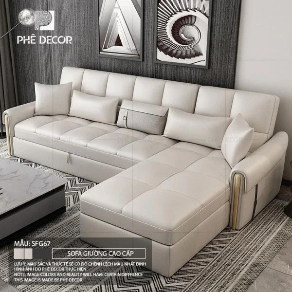 Khám phá hơn 10 mẫu sofa giường cao cấp tự động tại Phê Decor